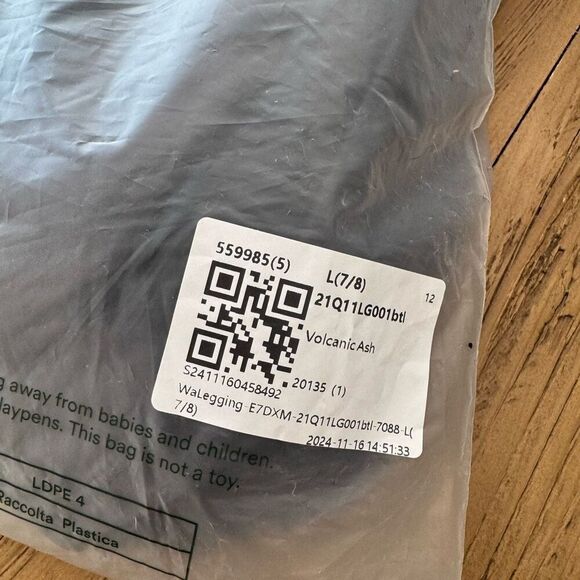 $45 Halara High Waisted Tummy Control Side Pocket Leggings 7/8 length size large - Picture 4 of 8